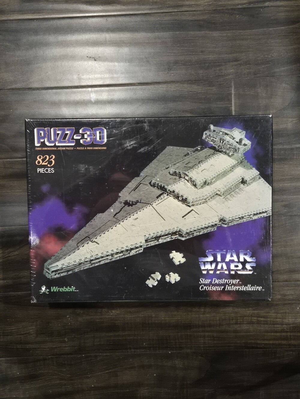 Star Wars Imperial Star Destroyer Wrebbit Puzz 3D 1996 Factory Sealed